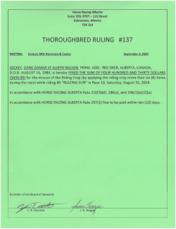 Ruling T137-2024