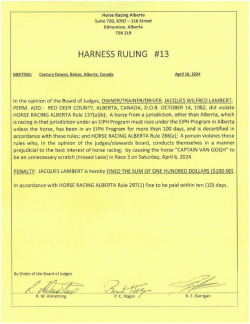 Ruling H013-2024