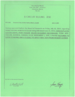 Ruling B030-2024