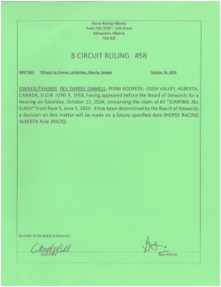 Ruling B058-2024